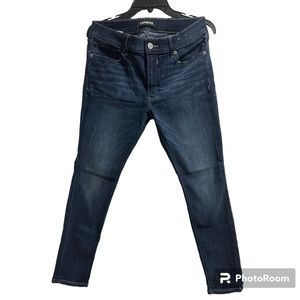 Express Blue Jeans stretch mid rise